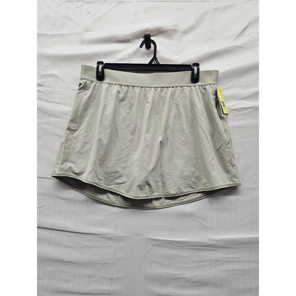 All in Motion Womens Woven Skort Khaki Polyester Blend Athletic Size XL